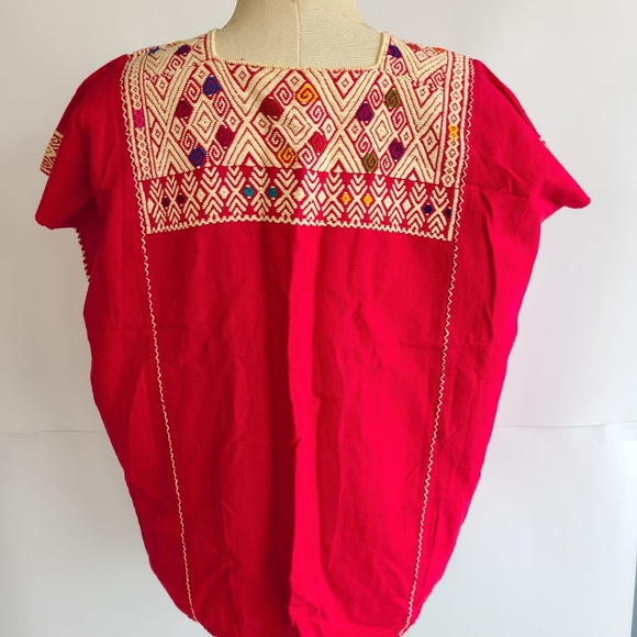 Mexican embriodered blouse - Picture 3 of 3